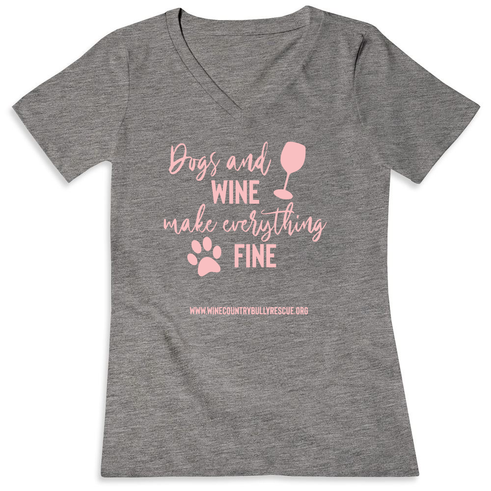 dogs and wine shirt