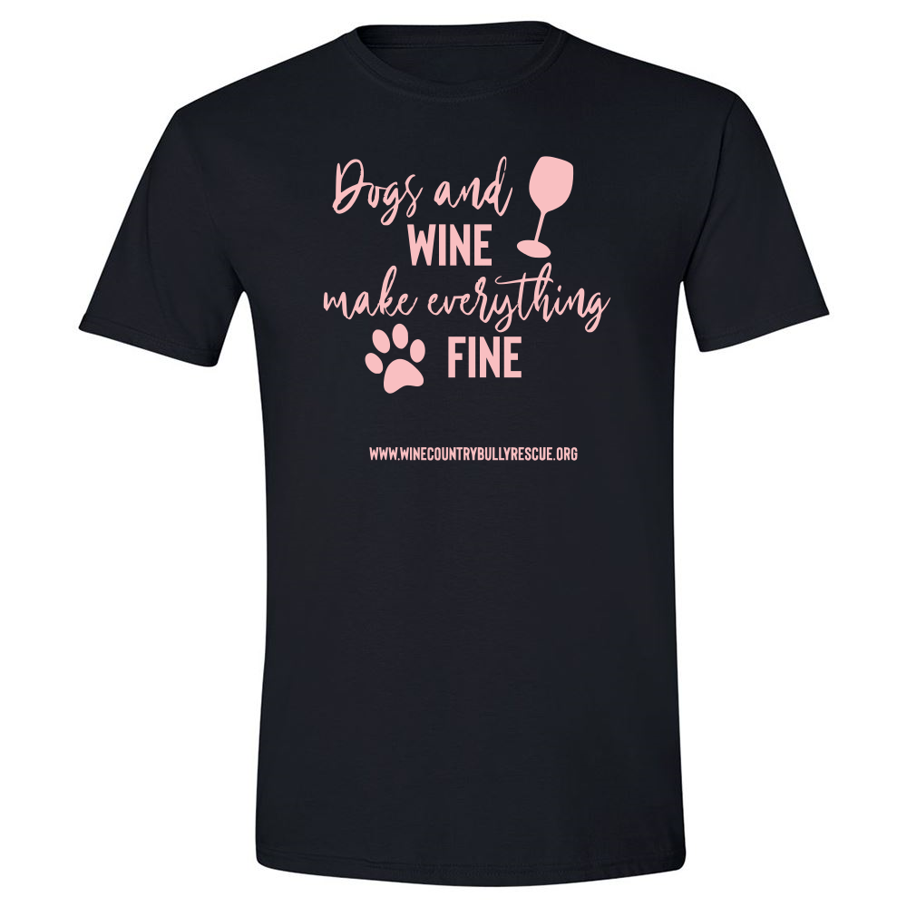 dogs and wine shirt