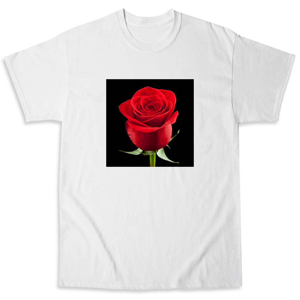 black shirt with roses men's