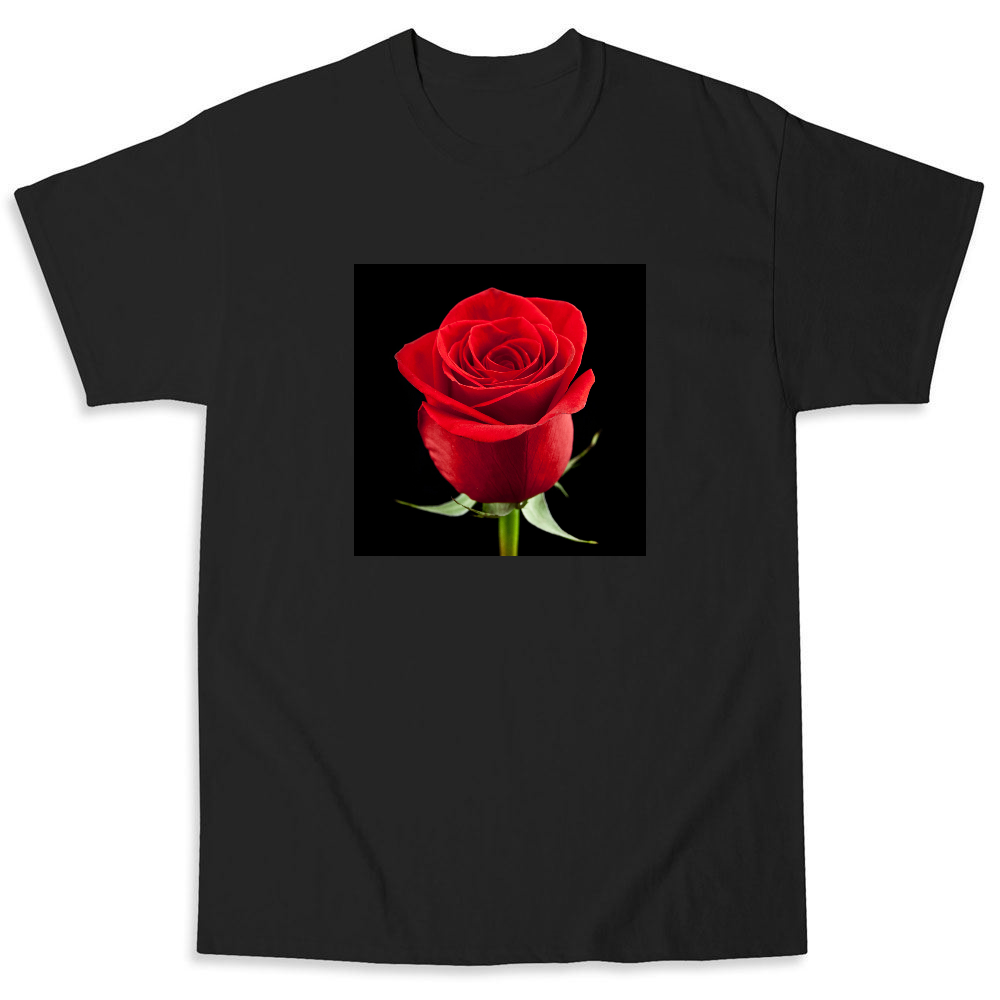 shirt with red roses