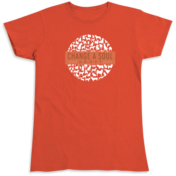 Picture of Dane County Humane Society Ladies Orange T-Shirt