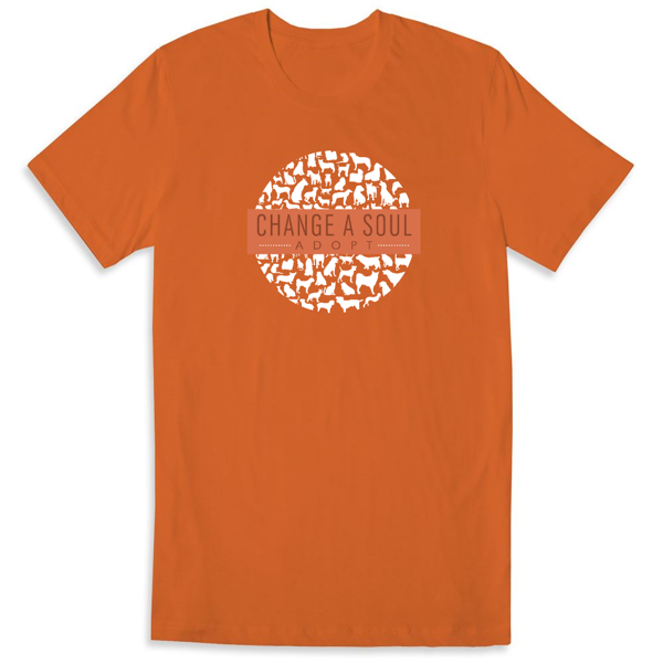 Picture of Dane County Humane Society Unisex Slim Fit Orange T-Shirt