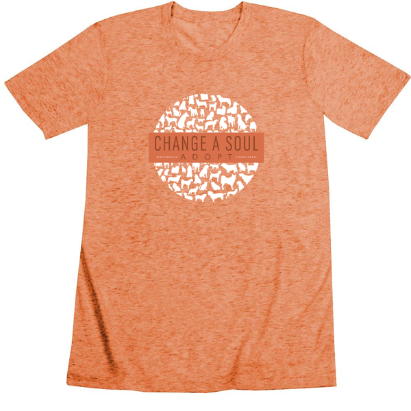 Picture of Dane County Humane Society Unisex Triblend Orange T-Shirt