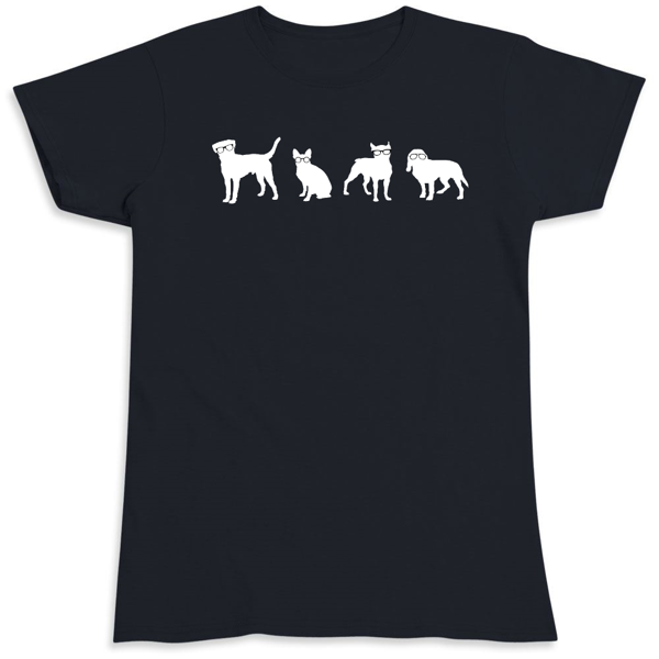 Picture of Wisconsin Humane Society Ladies Navy T-Shirt