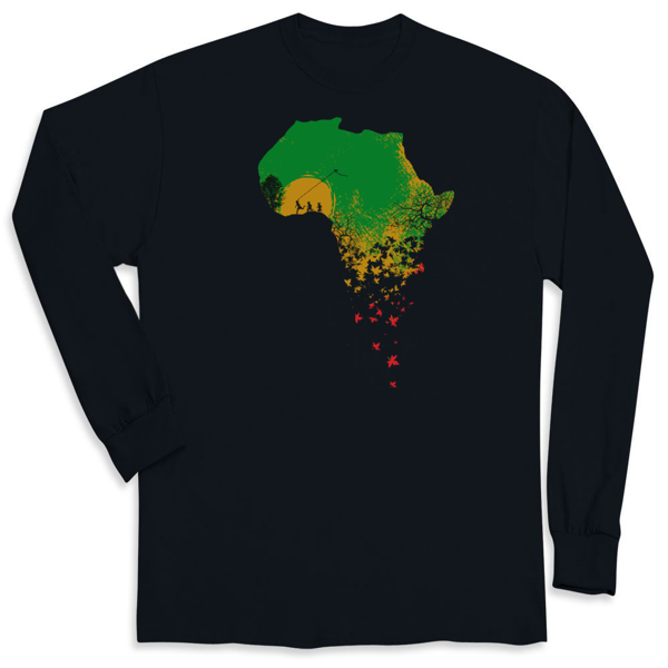 Picture of World Vision Long Sleeve Black T-Shirt