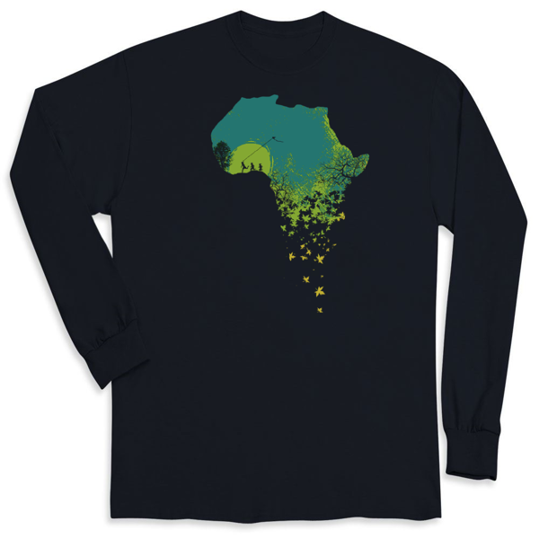 Picture of World Vision Long Sleeve Navy T-Shirt