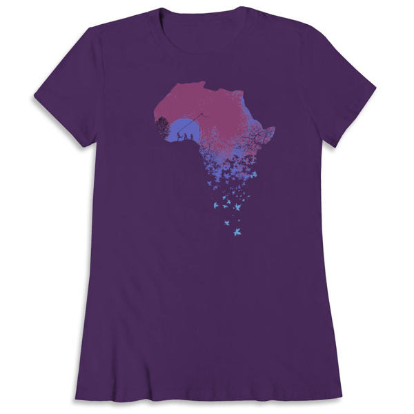 Picture of World Vision Ladies Purple T-Shirt