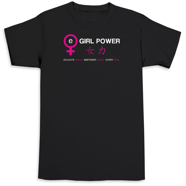 Picture of eGirl Power Kids Tee - Black