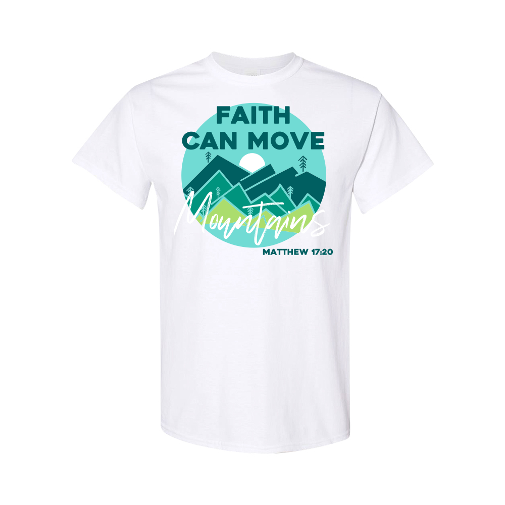 Faith Can Move Mountains Tee Ink to the People TShirt Fundraising