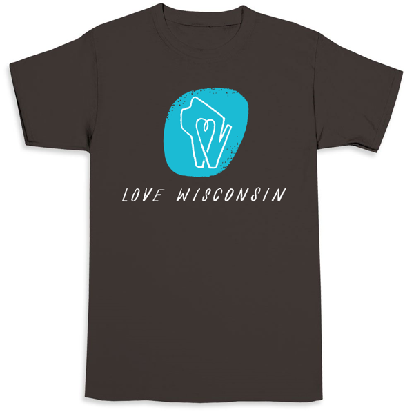 Picture of Love WI : charcoal KIDS tee