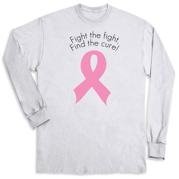 Picture of Fight for a cure Basic Fit Unisex Long Sleeve Tee