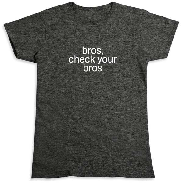 Picture of bros, check your bros Basic Ladies Tee