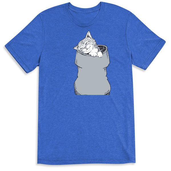 Picture of Nap'n cat in'a bag  Unisex Triblend Tee