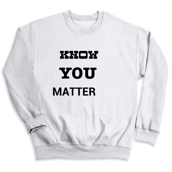 Picture of KNOW YOU MATTER Basic Unisex Crewneck Sweatshirt