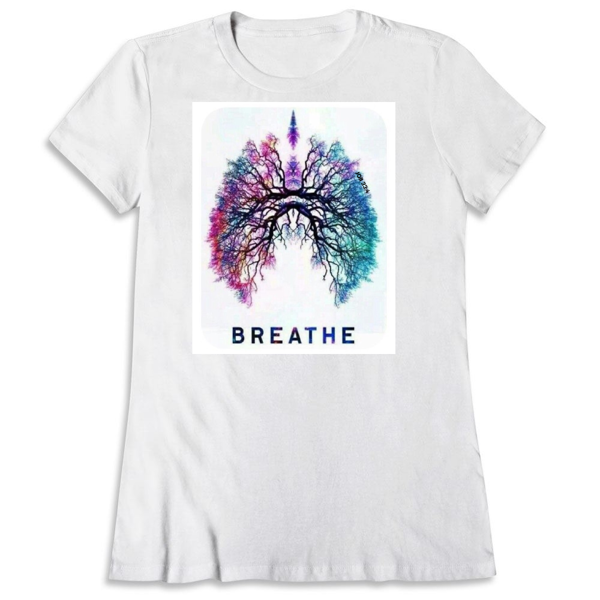 Picture of Breathe-Pulmonary Fibrosis Support Slim Fit Ladies Tee