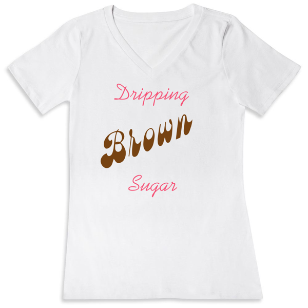 Picture of Dripping Ladies V-Neck Tee