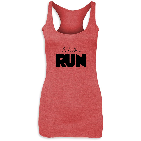 Picture of Let her RUN Ladies Racerback Tank Top