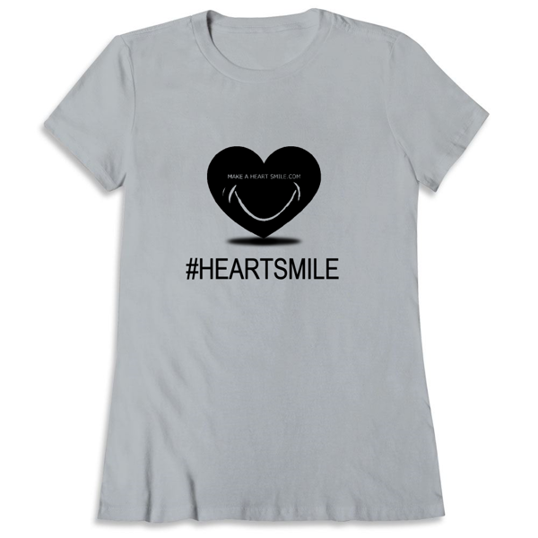 Picture of MAKE A HEART SMILE T-SHIRT   Slim Fit Ladies Tee