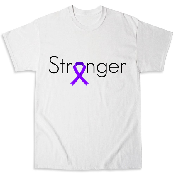 Picture of You ARE stronger! Purple awareness ribbon. 