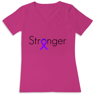 Picture of You ARE stronger! Purple awareness ribbon. 