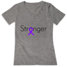 Picture of You ARE stronger! Purple awareness ribbon. 