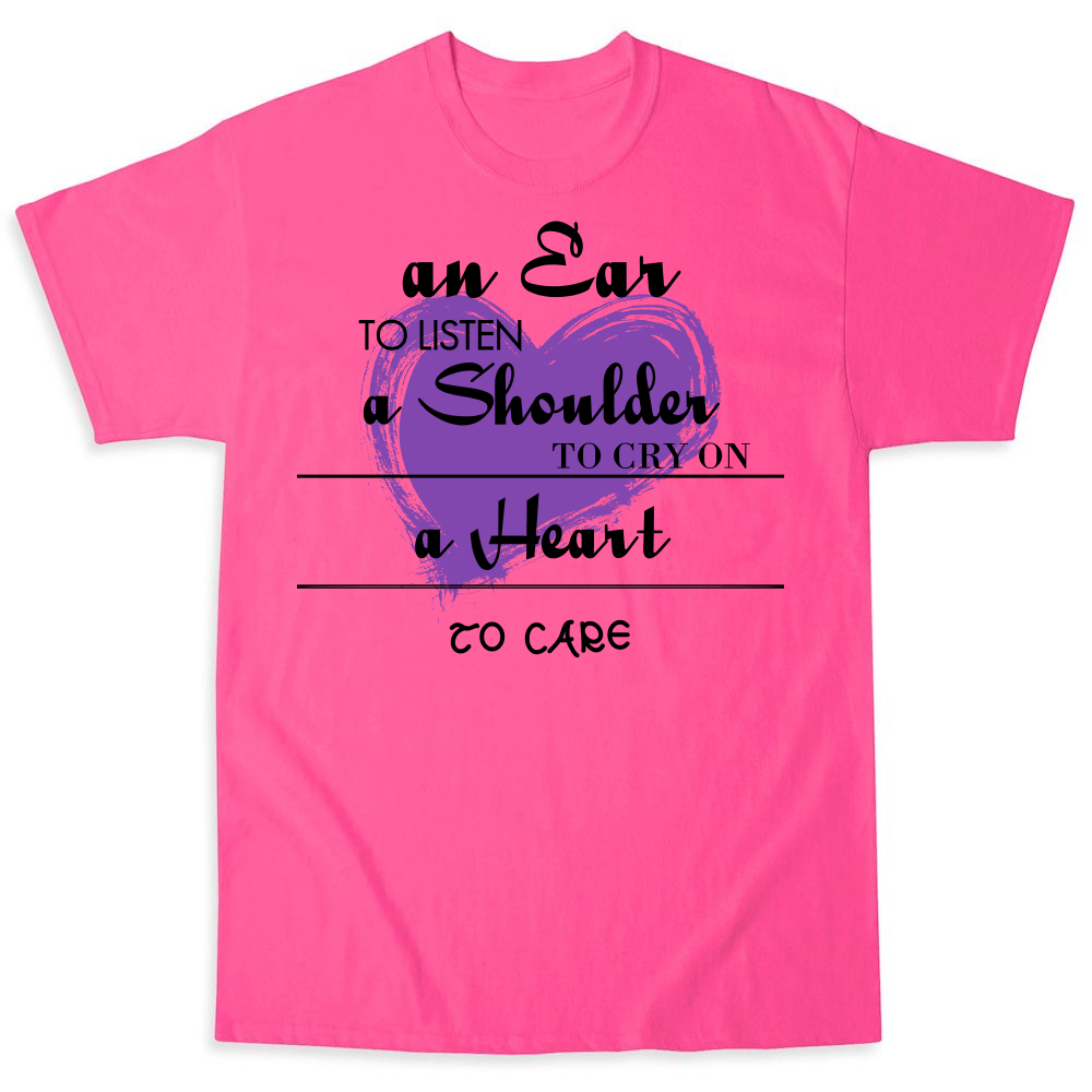 A Heart To Care: Suicide Prevention T-shirts | Ink to the People | T ...