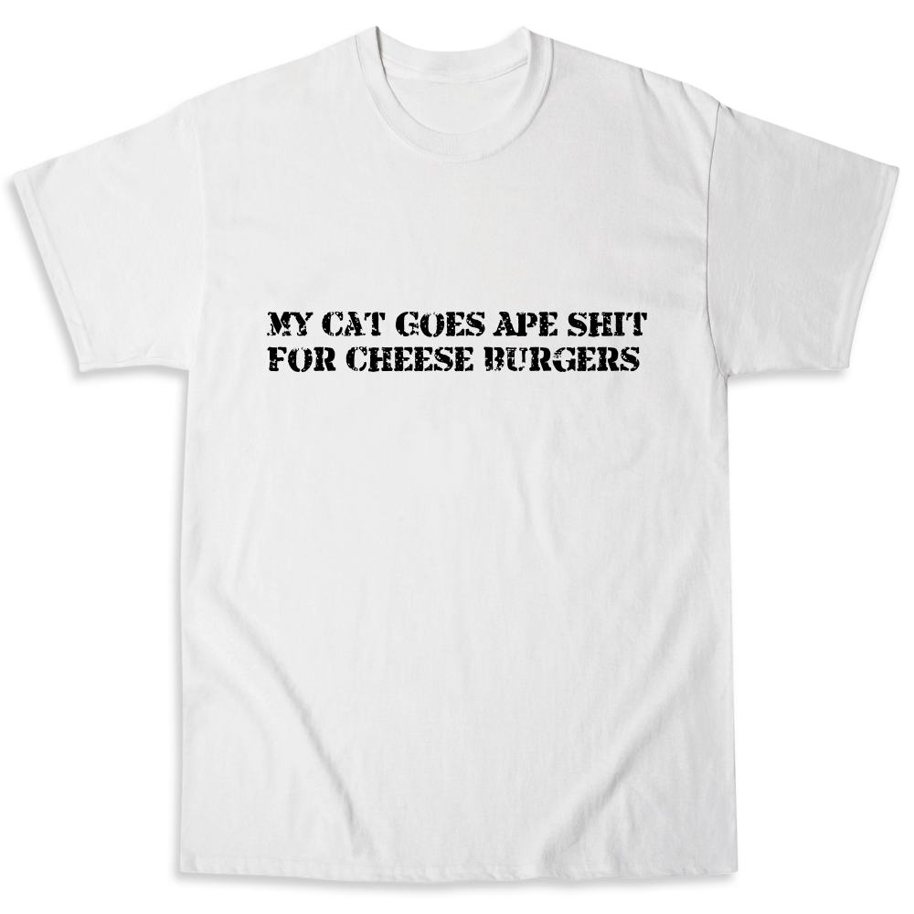 My Cat Needs Cheese Burgers Ink to the People TShirt Fundraising