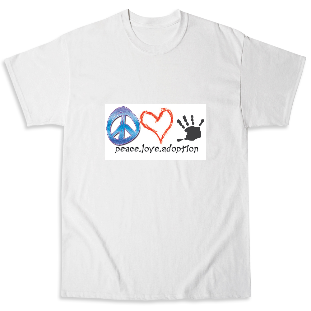 peace love and adoption | Ink to the People | T-Shirt Fundraising ...