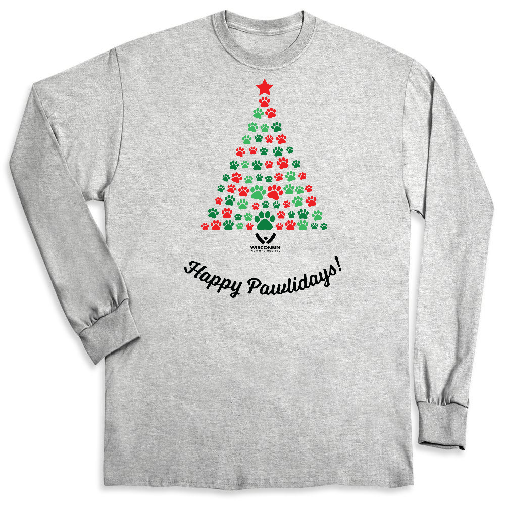 happy pawlidays shirt